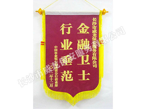 农业银行授予我司锦旗